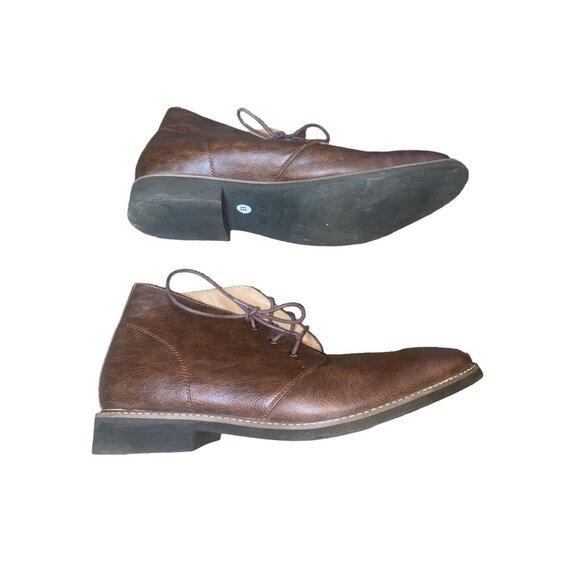 Guess Men\'s Joeys Lace-Up Chukka Brown Leather Boots Size 13 main image 6